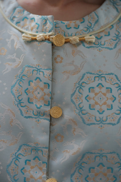 Moon White New Chinese Vest