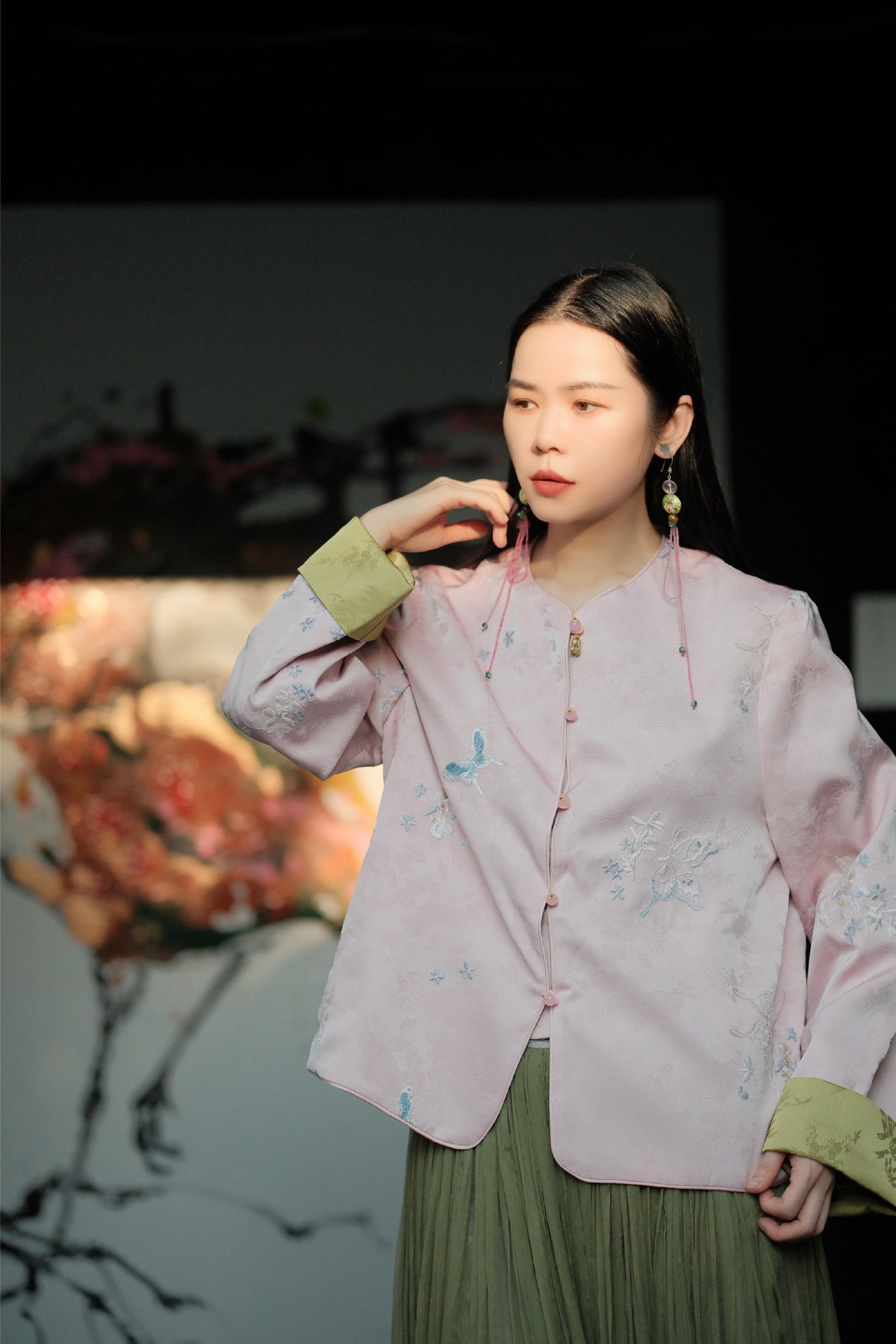 Pink New Chinese-Style Top