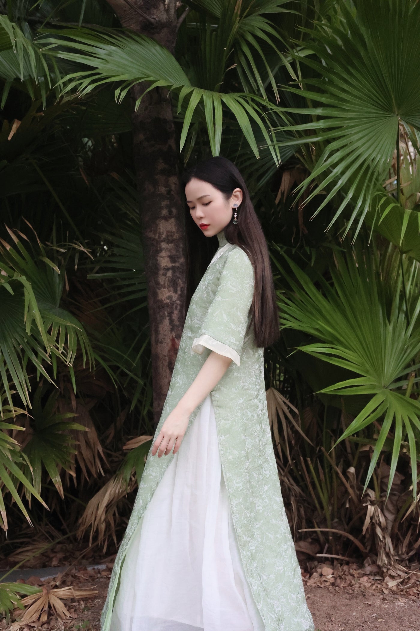 Silk cotton robe