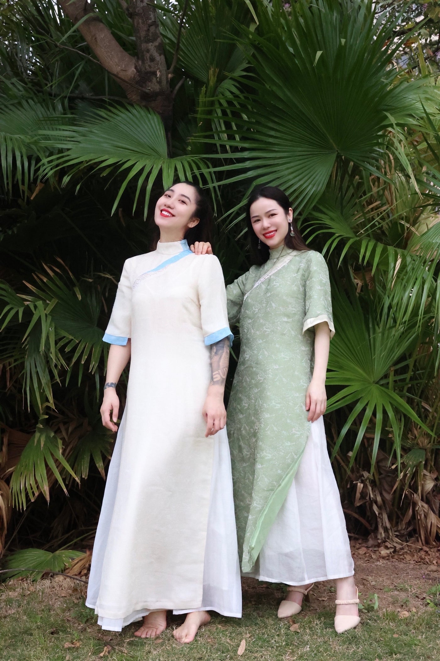 Silk cotton robe