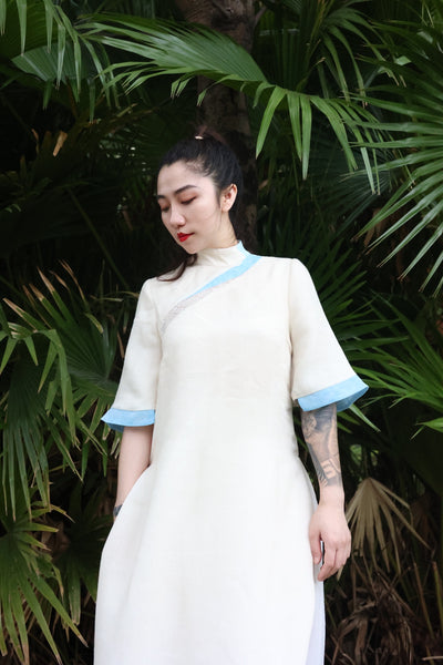 Silk cotton robe