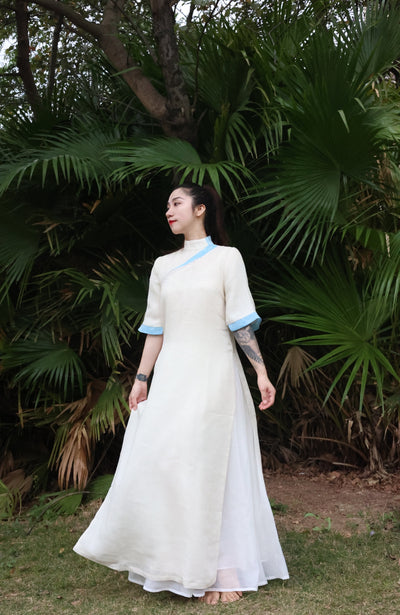 Silk cotton robe
