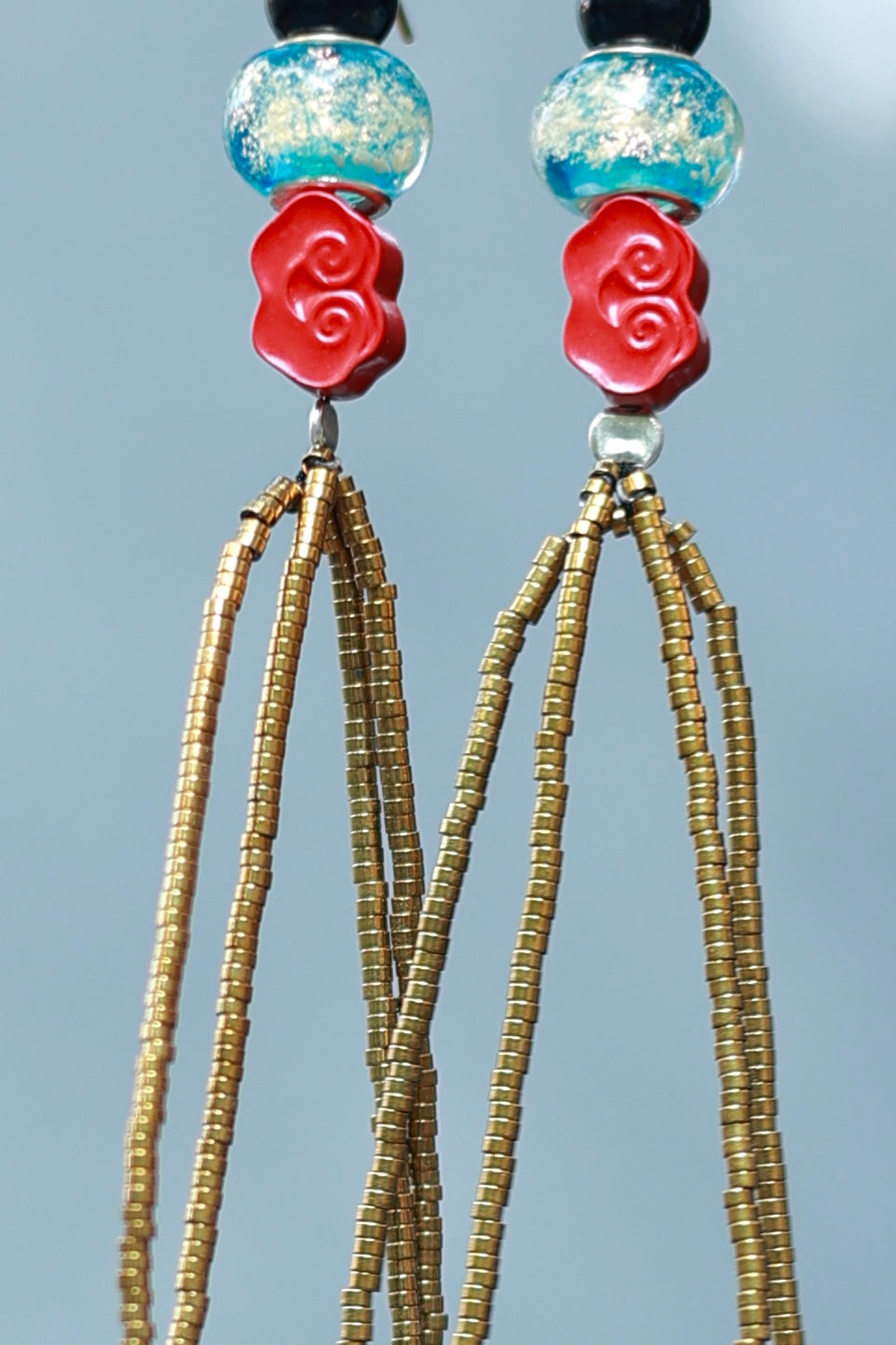 Cinnabar Eye-Clinching Earrings