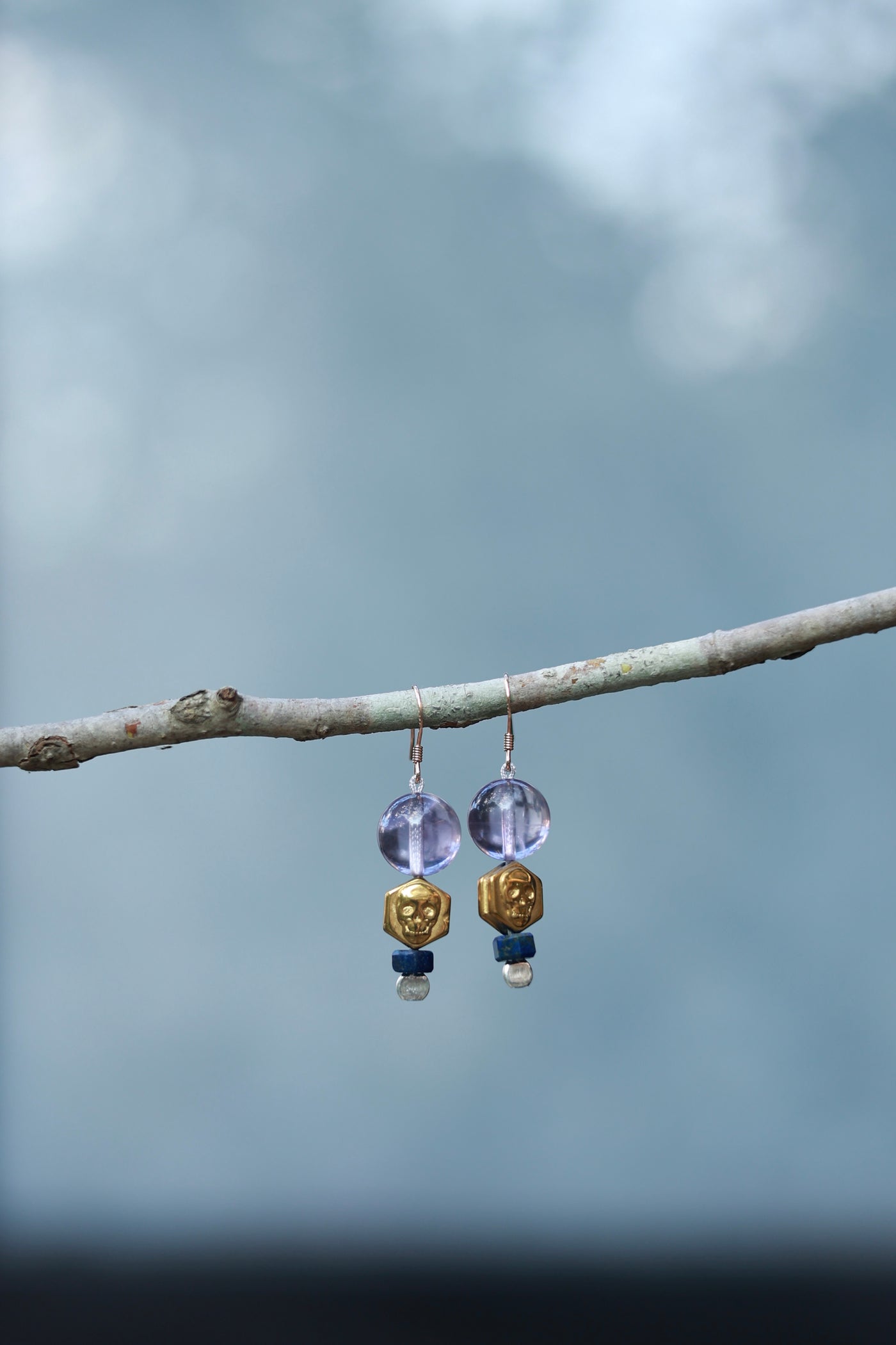 Amethyst Prism Earrings