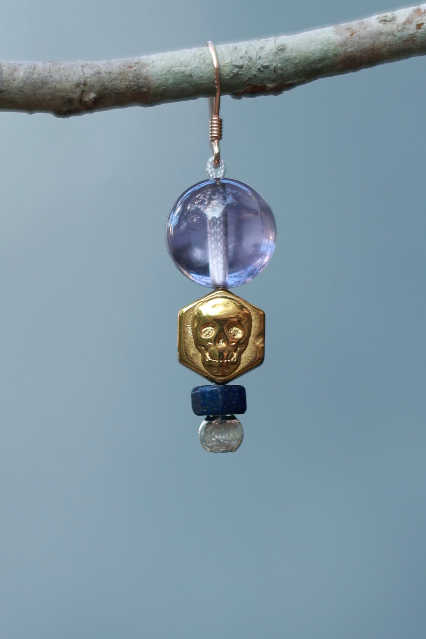 Amethyst Prism Earrings