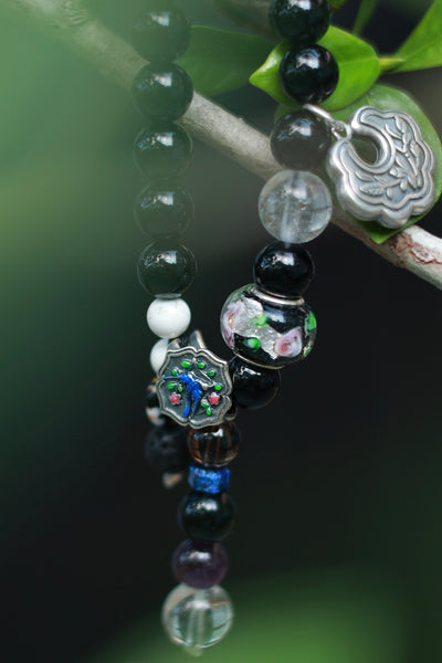 Obsidian Silver Bracelet