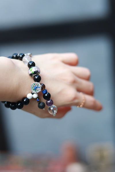 Obsidian Silver Bracelet