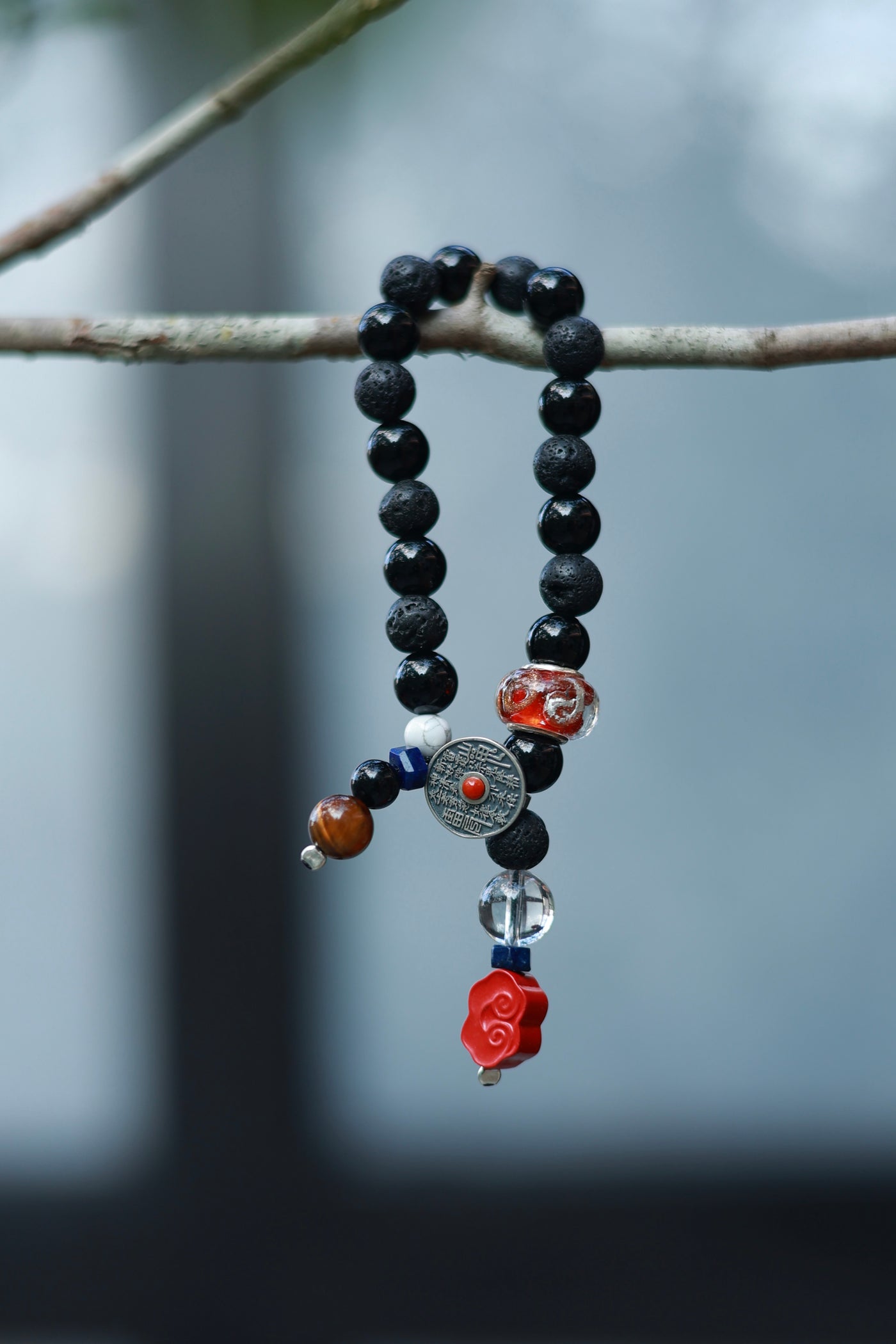 Obsidian Volcanic Stone Bracelet