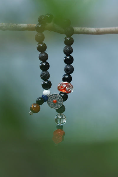 Obsidian Volcanic Stone Bracelet