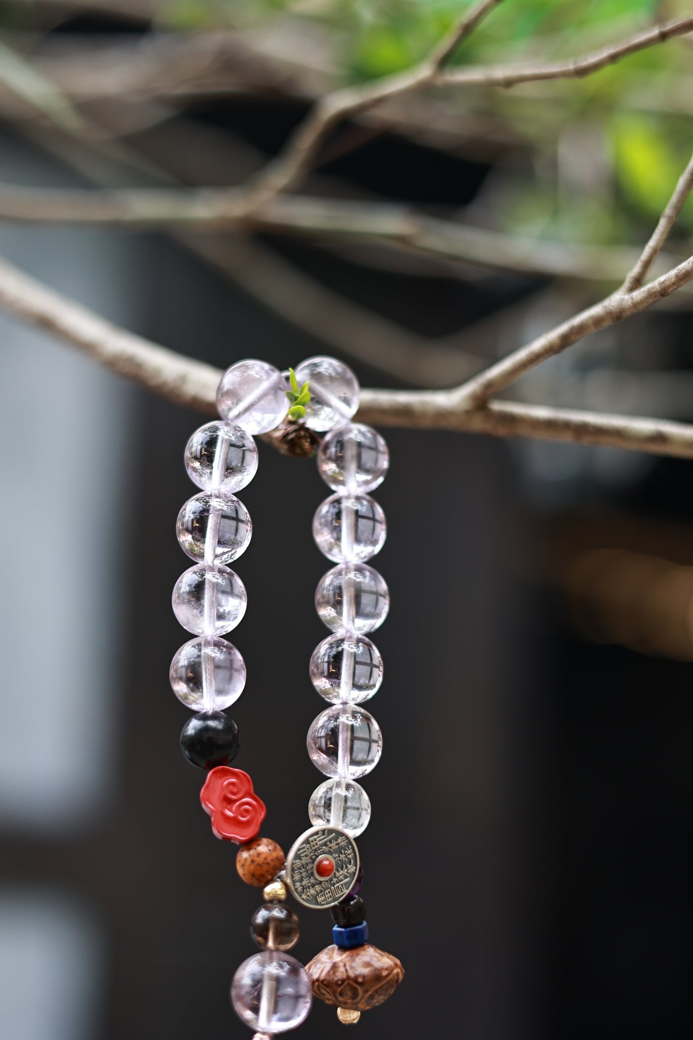 Amethyst silver bracelet