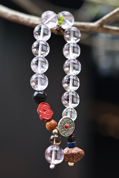 Amethyst silver bracelet
